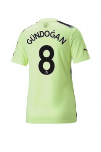 Fotbalové Dres Manchester City Ilkay Gundogan #8 Dámské Třetí Oblečení 2022-23 Krátký Rukáv